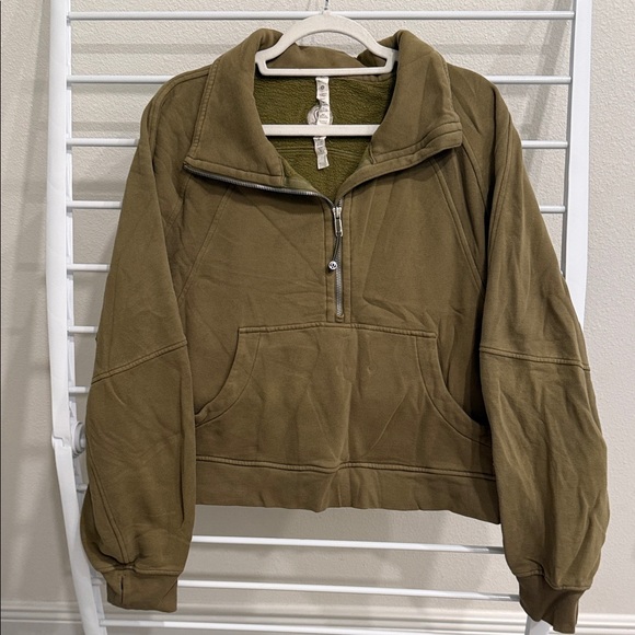 lululemon athletica Tops - Lululemon Athletica Quarter-Zip Funnel Neck Scuba